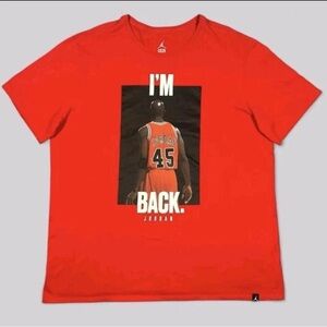 Jordan Red I'm Back Short Sleeve Tee
